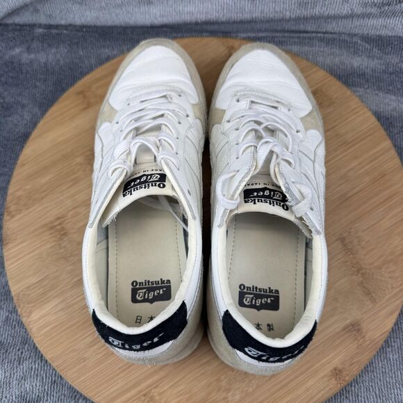 Onitsuka Tiger Shoes Mens Size 5.5 White Leather Suede Made In Japan Sneakers - Picture 6 of 10